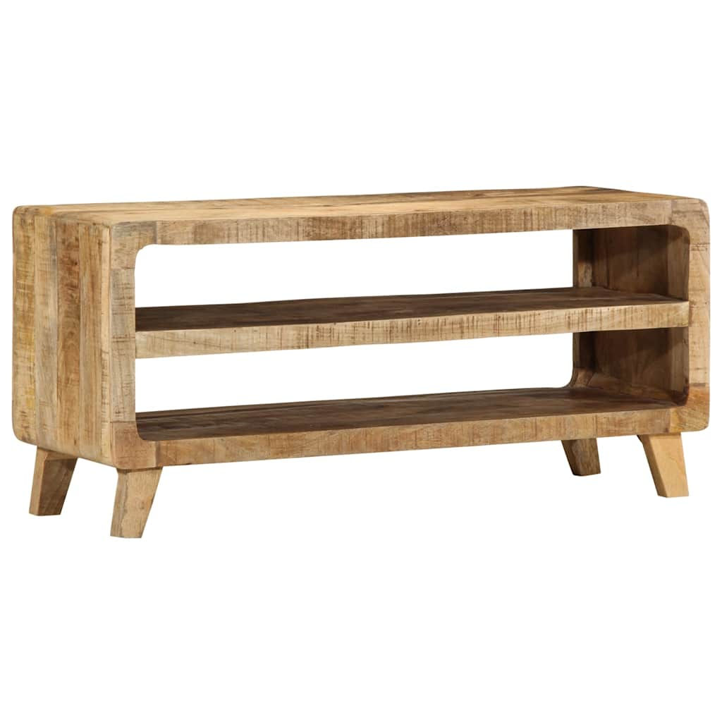 Tv-meubel 105x46x32 cm massief ruw mangohout