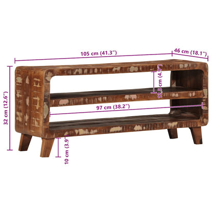 Tv-meubel 105x46x32 cm massief gerecycled hout