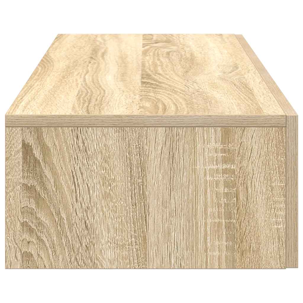 Wandschap met lades 100x36x19 cm bewerkt hout sonoma eikenkleur