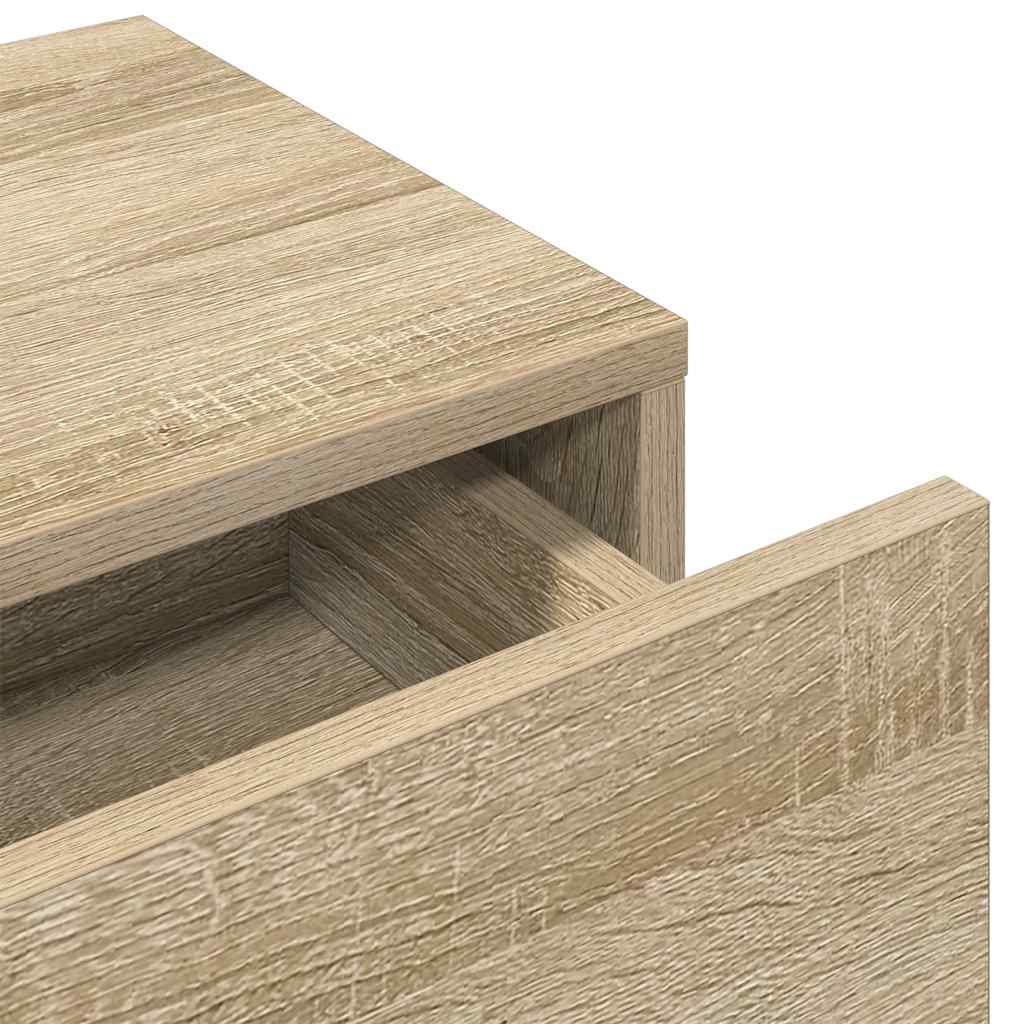 Wandschap met lades 100x36x19 cm bewerkt hout sonoma eikenkleur