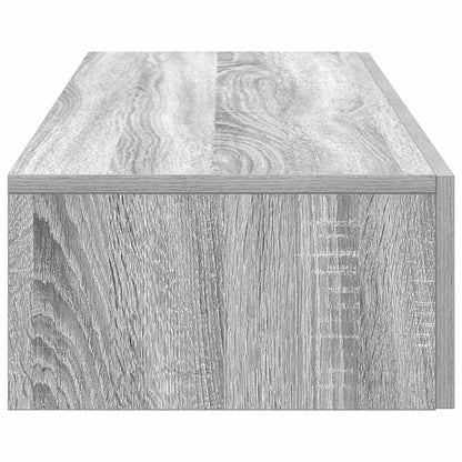 Wandschap met lades 100x36x19cm bewerkt hout grijs sonoma eiken