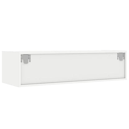 Tv-meubel met LED-verlichting 100X35,5x25 cm wit