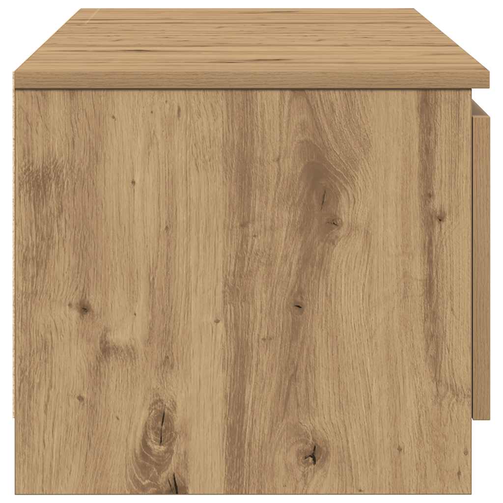 Tv-meubel 140x40x36 cm bewerkt hout artisanaal eikenkleurig