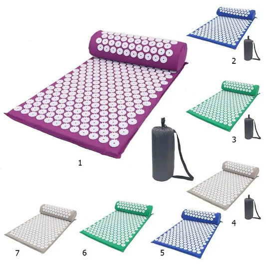 Acupressuur Spike Massage Yoga Mat met Kussen